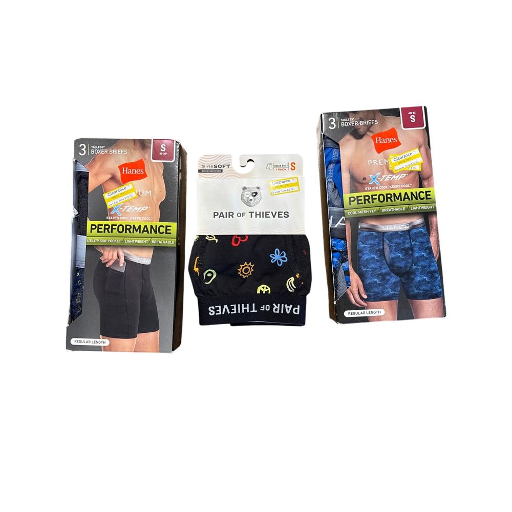 Men’s Size Small Boxer Briefs 7 Pairs